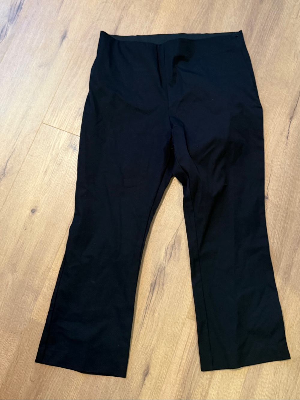 a new day Black Cropped Straight-Leg Dress Pants